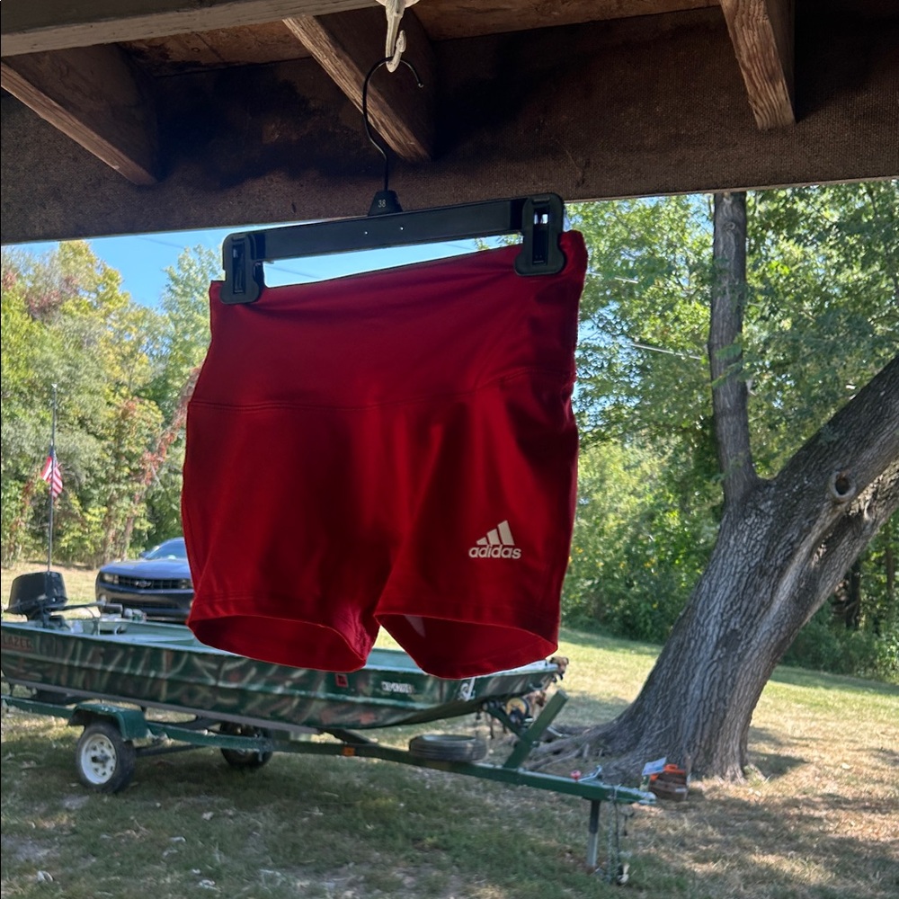 Adidas Bold Red Sports Shorts